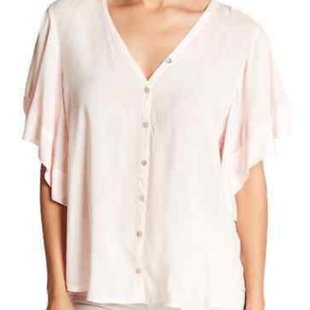 Young Fabulous & Broke Russo Ruffle Sleeve Top